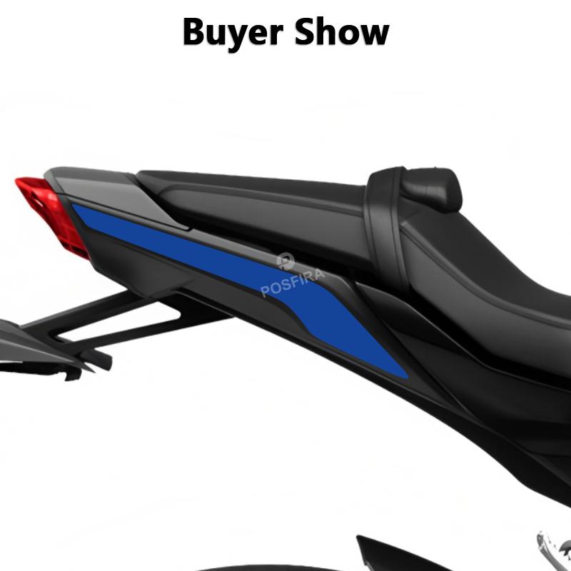 POSFIRA Motorcycle Rear Seat Stickers Vinyl Decals for Yamaha MT10 MT 10 SP MT-10 2022 2023 2024 Motorbike Decor Accessories