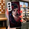 Катрина Красивая Девушка Роза Череп Чехол для Телефона Для Samsung Galaxy S26 S25 Edge S24 Ultra S23 S22 Plus S21 S20 FE Мягкие Чехлы