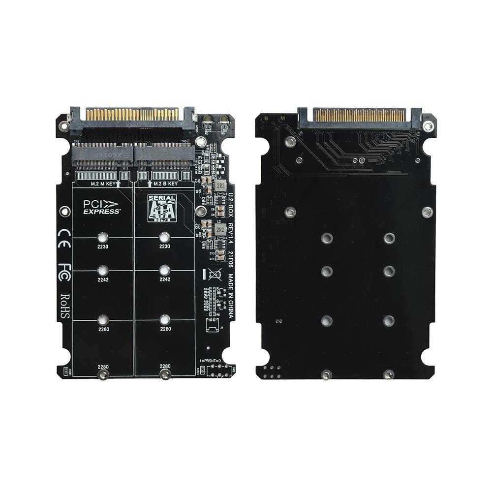 SFF8639 U.2 Hard Disk Case PCIE3.0 M.2 NGFF NVME SSD Transfer Adapter Only Support PCIE NVME Signal For Desktop Server