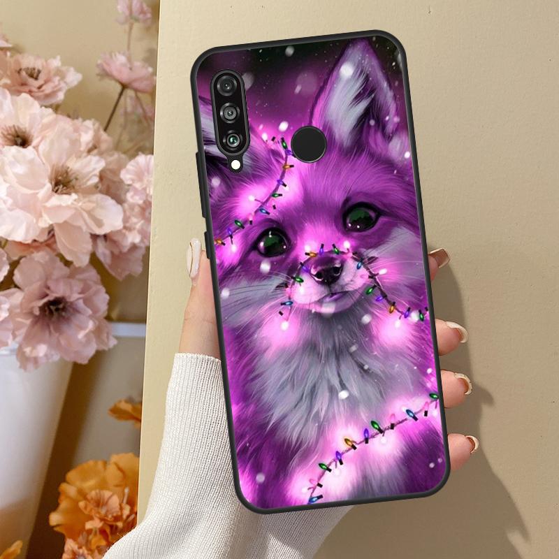 Cute Cartoon Animal Fox For Huawei Nova 10 SE 9 3i 7i 8i 11i 12i Y73 Y90 Y70 Y72 Y61 Y91 P60 Pro P40 P30 Lite Case