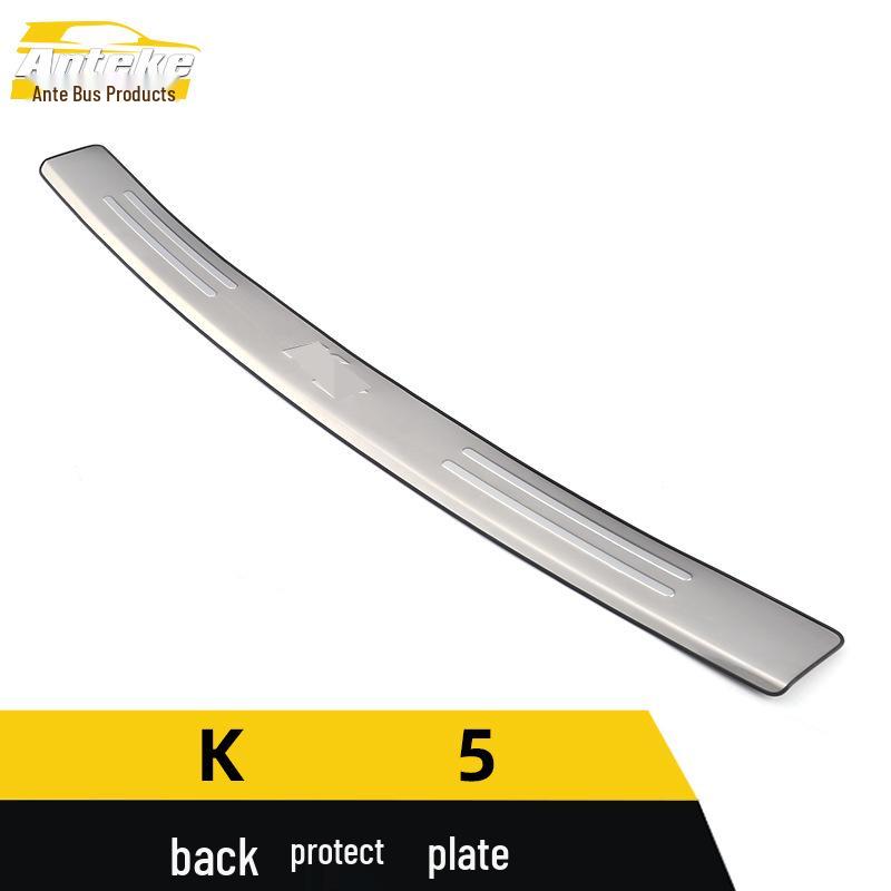K5 Rear Guard Stainless Steel Trunk Protection Pedal Sequin Exterior Accessory.