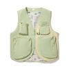 Li Ning Color Block Zipper Soft Comfortable Breathable Versatile Sleeveless Vest Men Vests Grass-Green AMDV075-3