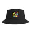 Lets Crazy  Crazy Retro Birthday Party Glowing s s Bucket Hat  Harajuku FisherUnisex Caps For Unisex Casual Fishing Sun Hats