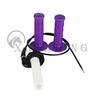 Motorcycle Universal 7/8" 22mm Hand Grip With Throttle Cable Handle Bar Grips For Pit Dirt Bike ATV Quad Motocross Racing