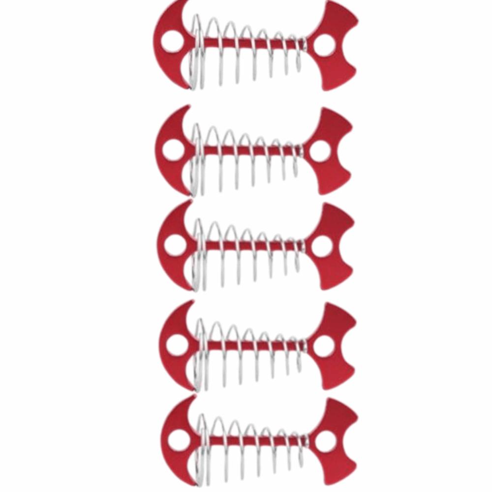 5 Pcs Spring Buckle Deck Anchor Pegs Adjustable Fishbone Deck Anchor Ground Anchor Tents Canopies