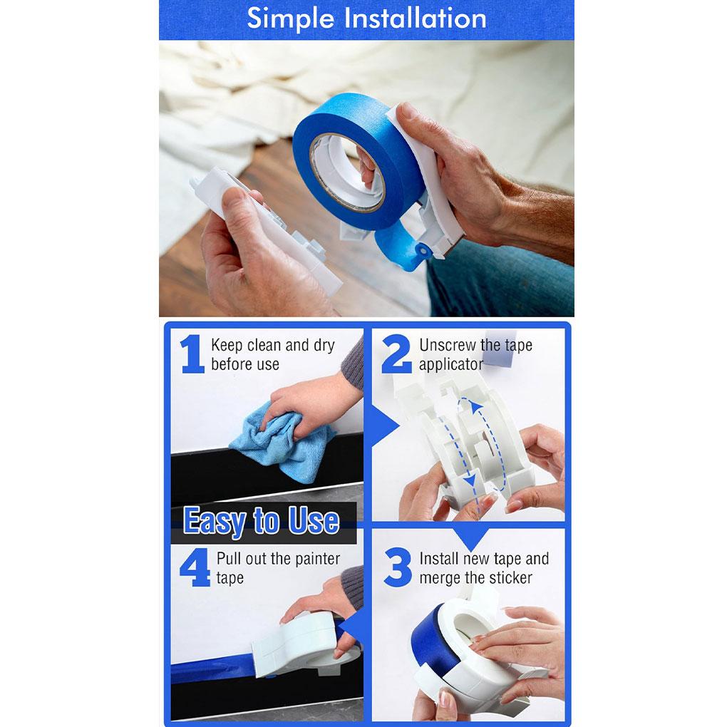 Painters Tape Applicator Easy And Efficient Masking Solution Masking Tape Dispenser For Decorating