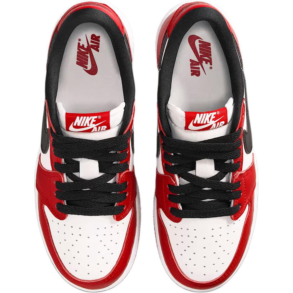 Jordan 1 Низкие Детские Баскетбольные Кроссовки Красные Белые Унисекс HQ6999-600