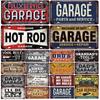FJ Vintage Garage Metal Signs Decor Tin Sign License Plate Decoration Man Cave Plaque Home Wall