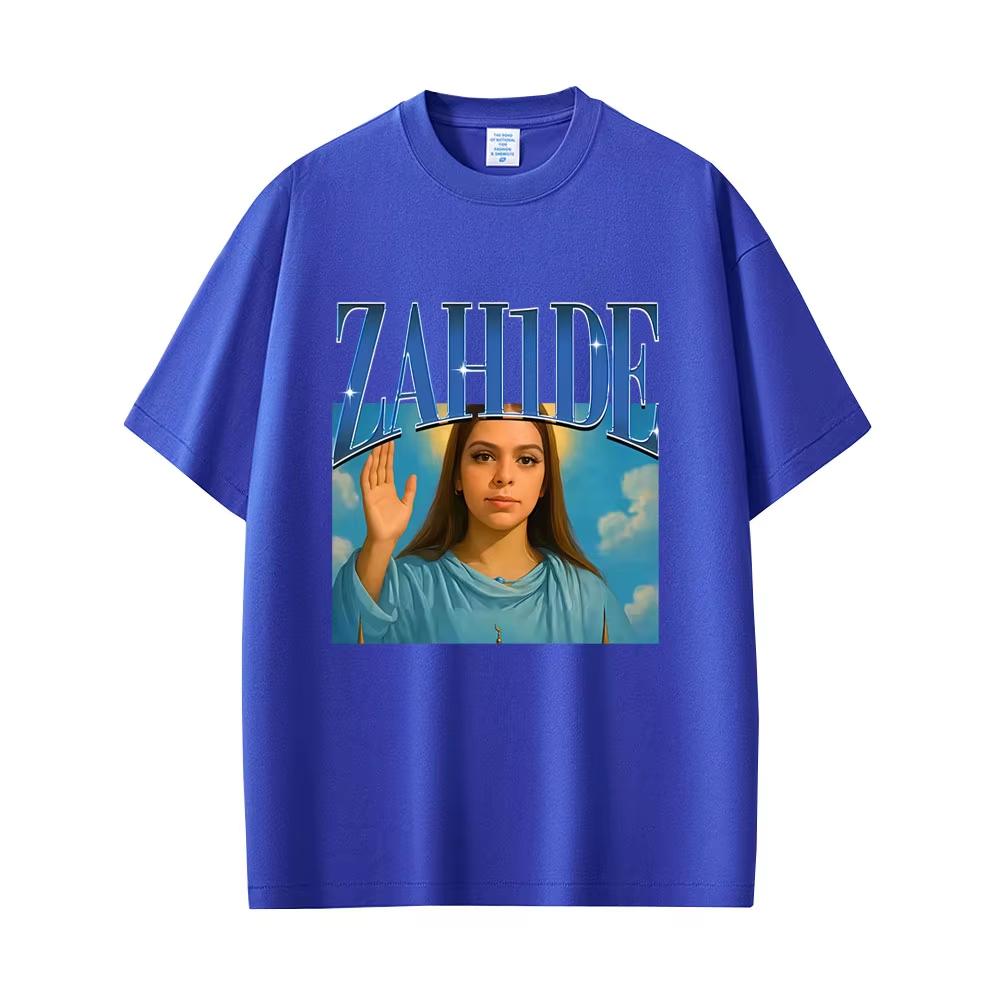 Singer Zahide Jesus Funny Graphic T Shirts Men Women Fashion Casual Cotton Short Sleeve T-shirts Y2k Gothic Cotton Oversized T-shirts