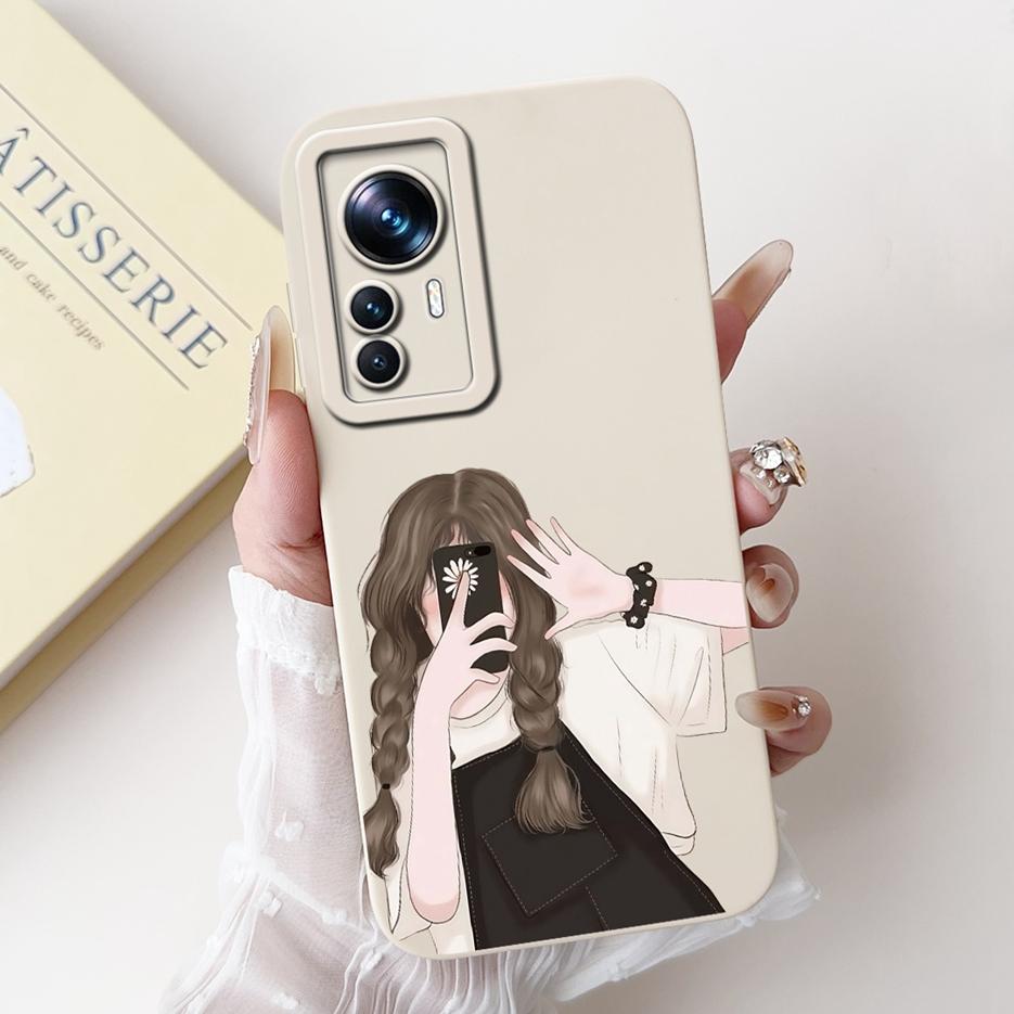 For Xiaomi 12T Pro Case Cute Cartoon Fashion Painted Cover Soft Silicone Phone Case For Xiaomi Mi 12T Pro Mi12T 5G Fundas Bumper
