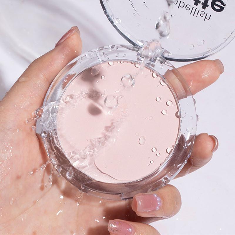 Матовый туман для макияжа, бархатная компактная пудра, водостойкий консилер, контроль жирности, пудра для лица, косметическая прессованная пудра, невидимые поры