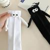 1/2 Pairs Magnetic Socks with Hands for Men and Women Black and White Funny and Cute Cartoon Eyes Tube Socks   4.9