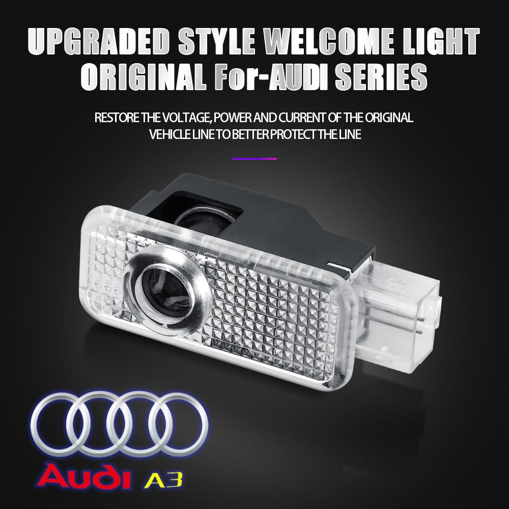 2Pcs/set LED Car Wireless HD Projector Light For 5s Sline RS Quattro Q3 Q7 Q5 A5 A7 A3 A6L A8L A4L R8 S1 Auto Lamp Accessoriess5