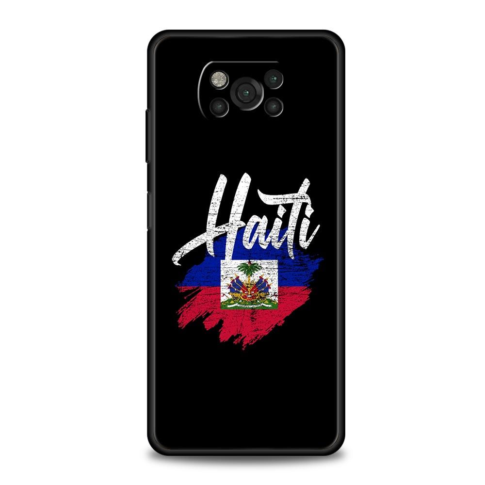 Чехол для телефона Флаг Гаити Для Xiaomi Poco X6 X5 Pro X4 X3 NFC F5 Pro F4 F3 GT M5 M4 Pro 5G M3 C51 C50 C55 Мягкая крышка