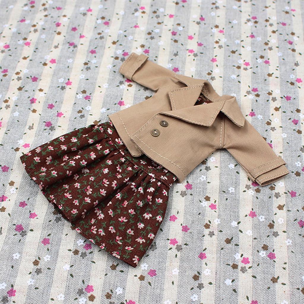 Милое/Повседневное платье для кукол, комплект одежды для кукол Blythe 12 дюймов, Аксессуары для изготовления и ремонта