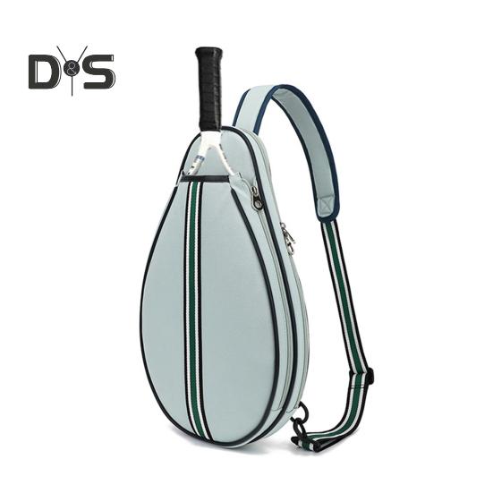 Теннисная сумка Большая вместимость Теннисный рюкзак с лямкой через плечо Водонепроницаемая сумка для ракеток через плечо для тенниса, бадминтона, пиклбола