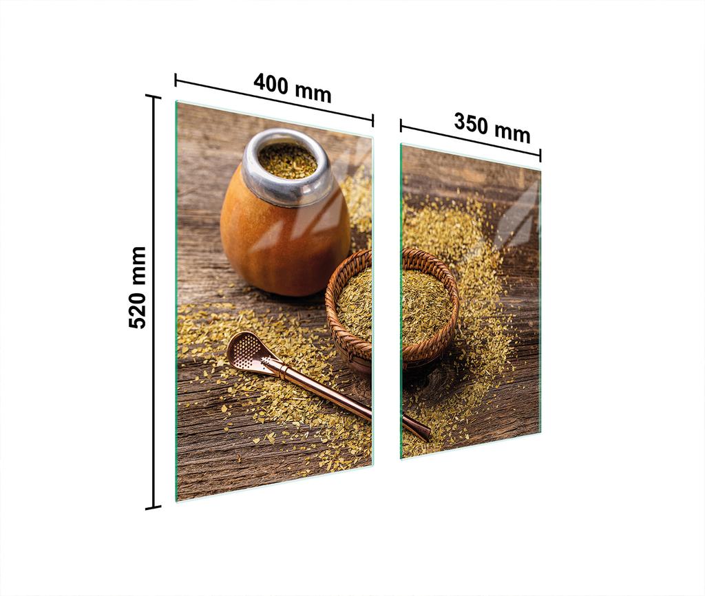 SZKLANA PŁYTA OCHRONNA NA KUCHENKĘ 75x52 YERBA