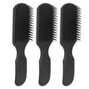 3pcs 9 Rows Hair Brush Wide Tooth Lightweight Ergonomic Detangling Brush for All Hair Types Styling