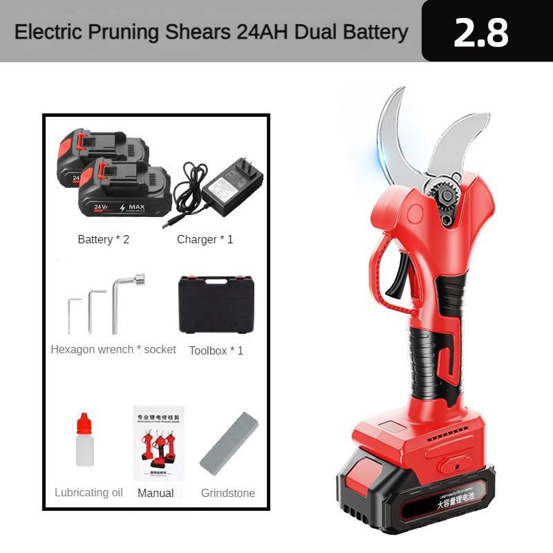 Перезаряжаемые ножницы для обрезки веток, бытовые садовые инструменты для обрезки фруктовых деревьев, портативные электрические секаторы