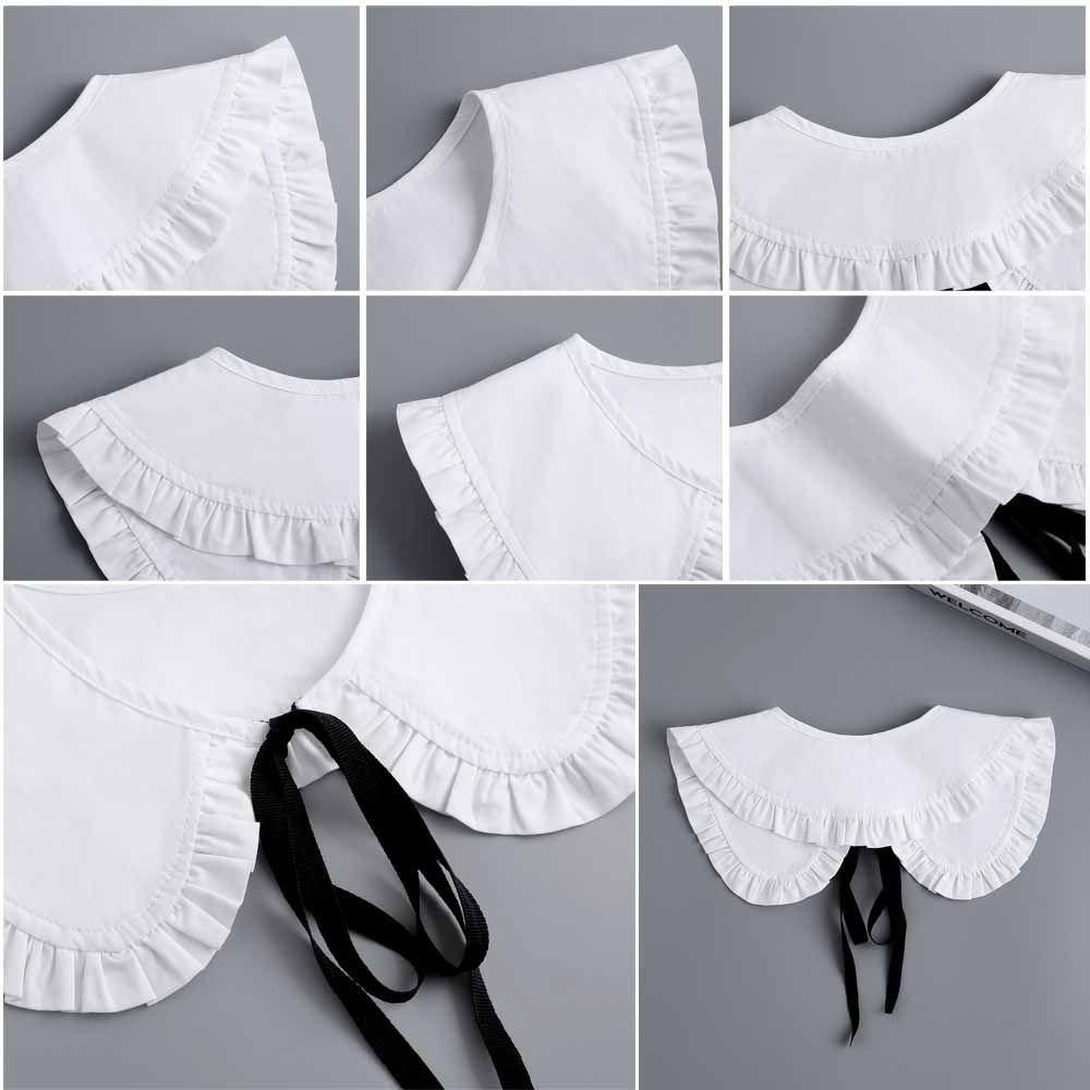 Съемный ложный воротник на шнуровке, плащ, поддельные воротники, новая съемная рубашка