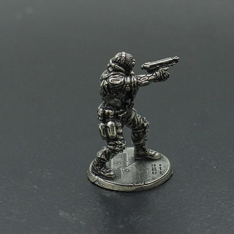 Ретро Металлическая Миниатюрная Модель Воина Киберпанк Технологичный Смысл Манекены Солдат Настольные Игровые Украшения Подарки