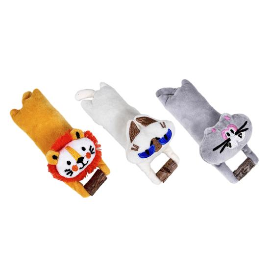 Плюшевая игрушка-кошка, набитая кошка-лев с кошачьей мятой, жевательная игрушка для кошек, милая игрушка-прорезыватель для котят, для домашних кошек, снятие скуки