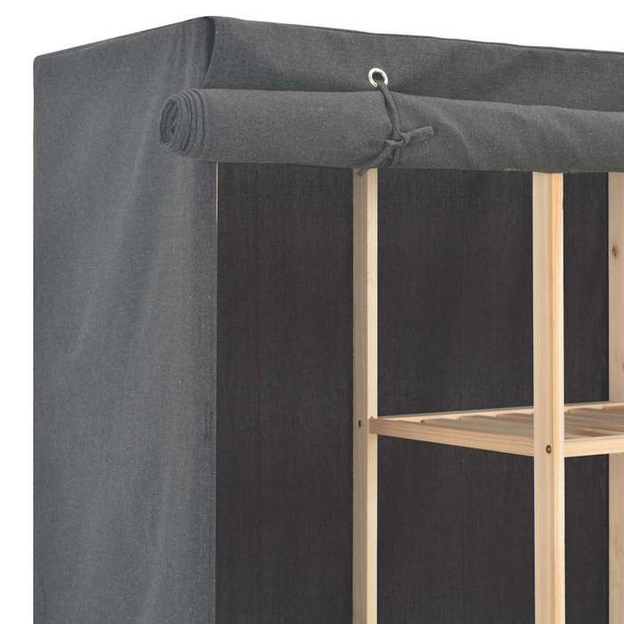 Maison Exclusive - Garde-robe Gris 173x40x170 cm Tissu