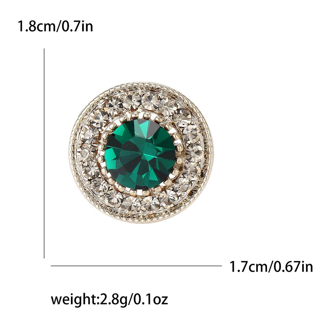 Emerald Diamond Colored Crystal Diamond Brooch Brooch, Sweater Accessory Pin