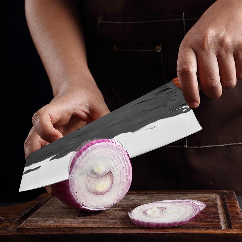 Профессиональный кухонный нож шеф-повара из нержавеющей стали, разделочный нож для мяса, топор для говядины, овощерезка, кухонные ножи