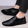 Genuine Leather Men Designer Business Oxford Shoes Luxury Brand Comfort Flats Shoes Breathable Men Driving Lace-up Walking Shoes