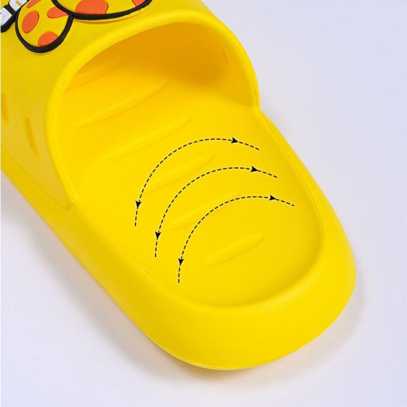 Детские тапочки с динозаврами, домашняя одежда для мальчиков и девочек, нескользящие сандалии с мягкой подошвой для ванной комнаты