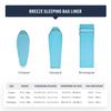 Спальный мешок Sea to Summit Breeze Стандартный с вкладышем, Мумия, Кулиска.