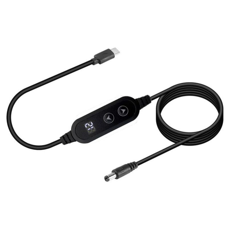 Type C To Dc Fast Charging 5V To 12V Boost Converter Cable Adapter For Wireless Router Tv Box