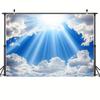 2D Sunbeam Heaven Backdrop, 2D Bright Sky and Clouds Decor