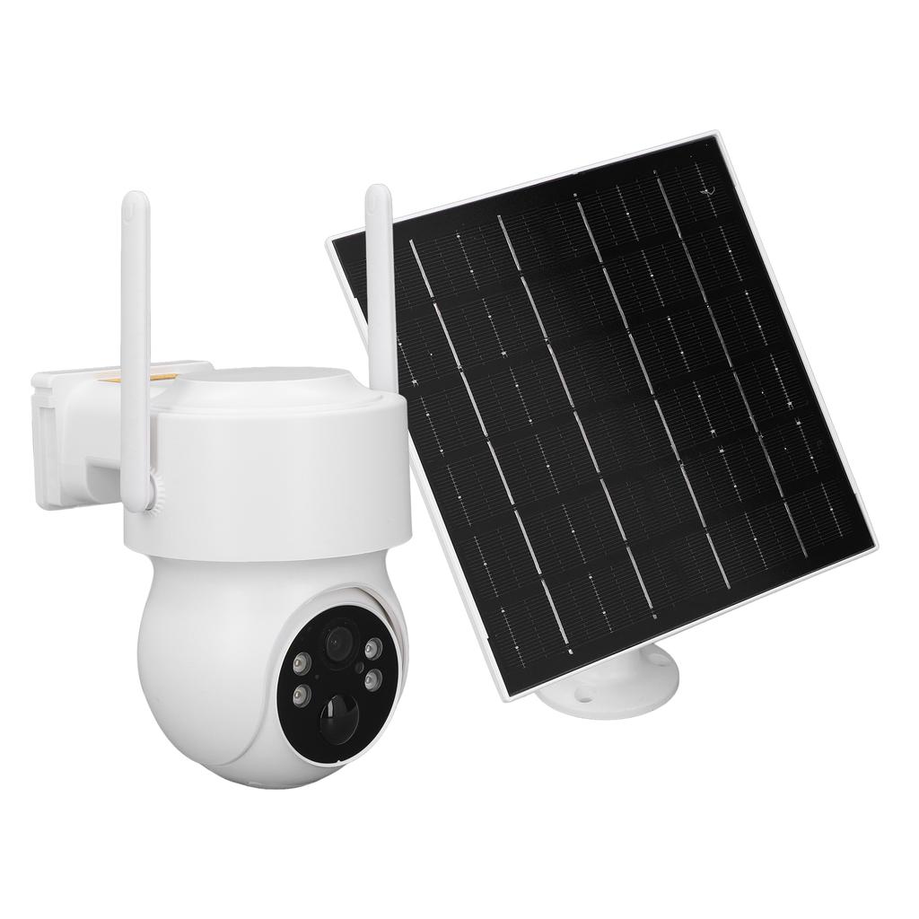 2K Solar Security Cameras AI Motion Detection Color Night Vision 360 Deg View 2 Way Talk IP66 Water