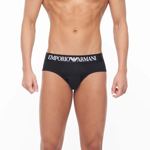 Мужские хипсы с культовой резинкой с логотипом Emporio Armani, размер M (Размер ЕС), Размер 98, Черный, 54047296