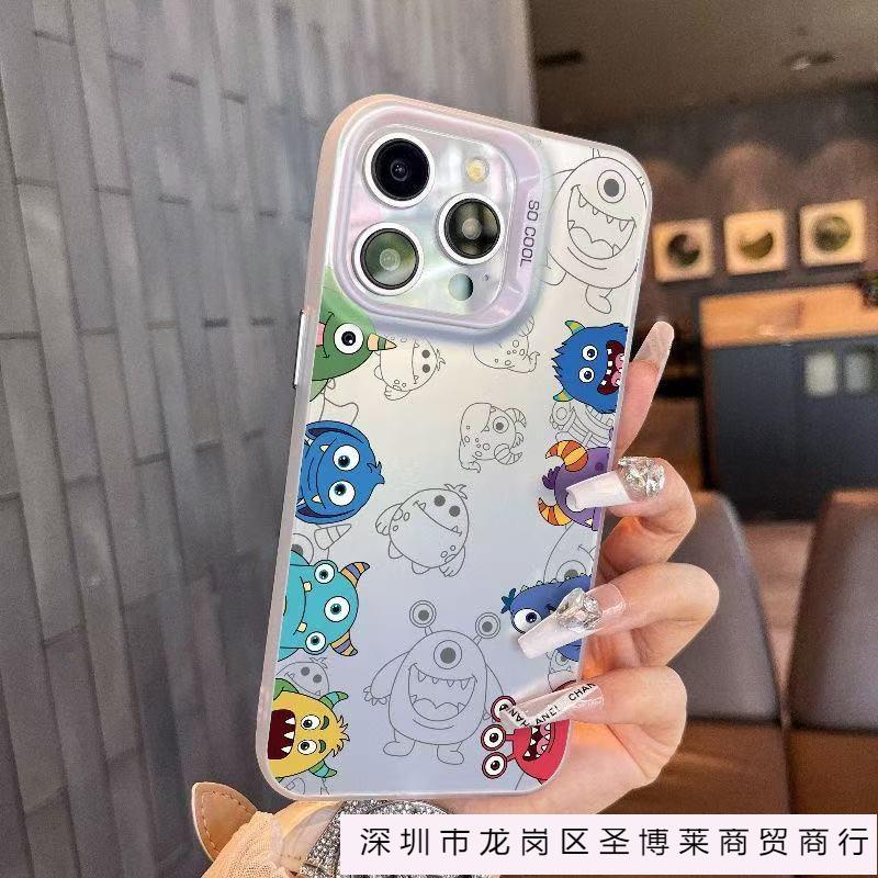 Маленький монстр подходит для чехла на мобильный телефон iphone16 Apple 15promax/14 милый 13pro12 индивидуальность 11 Европа и Америка