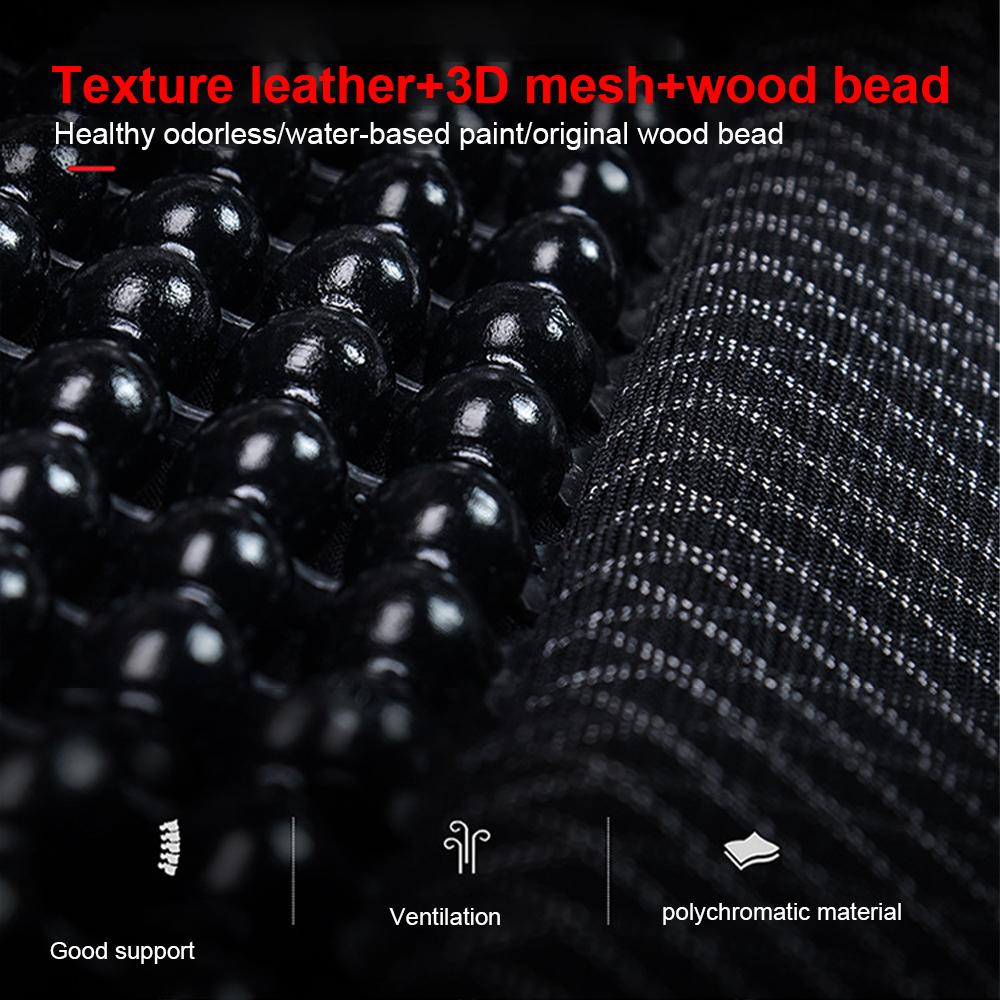 Чехол на сиденье автомобиля с деревянными бусинами, защитный чехол на одно сиденье автомобиля, универсальная удобная дышащая автомобильная подушка на все времена года