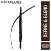 Maybelline New York Define & Blend Brow Pencil With Spoolie Natural Brown Long-lasting Natural Eyebrow Makeup 0.16 g
