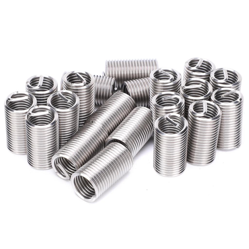 20Pcs Thread Inserts Male Female Reducing Nut Repair Tool Stainless Steel Fastener M14x23D