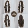 Caramel Warm Brown Extra Long Curly Wig for Women - Big Waves Curtain Bangs Full Cap, Quick Beauty Voluminous Hair, High Quality Daily Styling