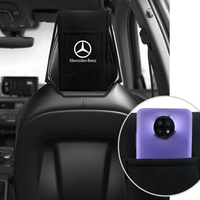 Car Seat Headrest Pillowcase Anti-Dirty Protective Cover For Mercedes Benz W203 W204 W205 W206 W212 CLK GLA B C E S Accessories HM9