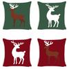 Christmas Elk Deer Pillowcase Living Room Sofa Decoration Backrest Cushion
