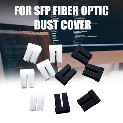 10 шт. Пылезащитные колпачки LC SFP XFP SFP+ Модуль оптического трансивера Оптическое волокно Дуплексные LC Черные Резиновые Пылезащитные Чехлы Протекторы Защиты