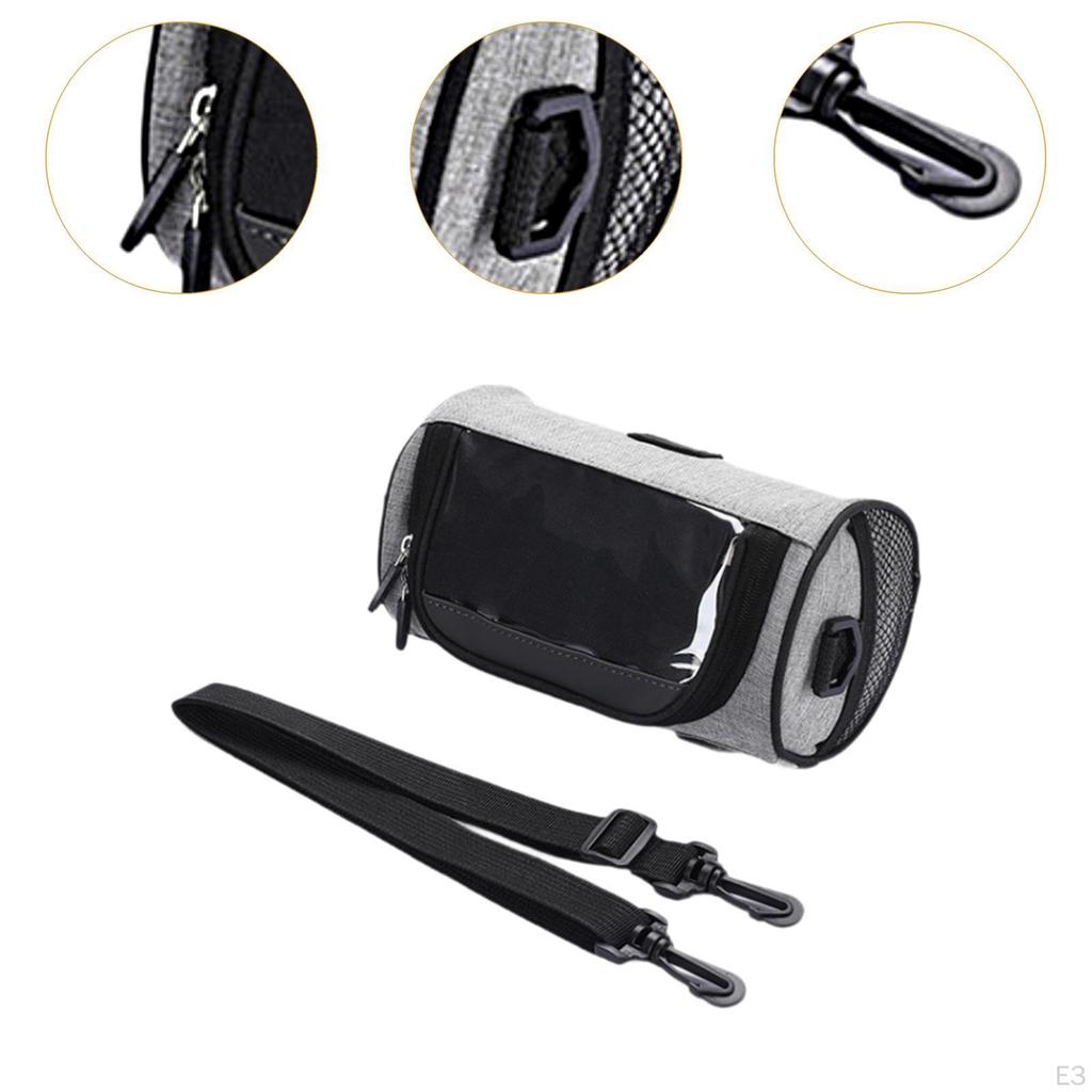 Сумка для хранения на руль велосипеда с держателем для телефона для езды на велосипеде