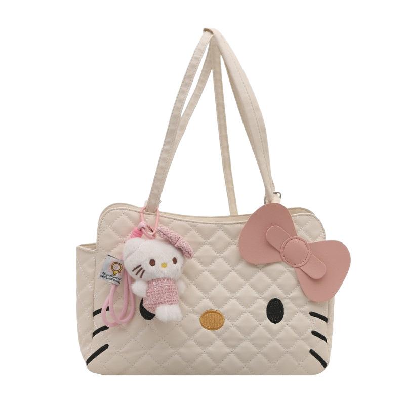 Fashion Lattice Backpack New Large Capacity Multifunctional Women Crossbody Commute Handbag