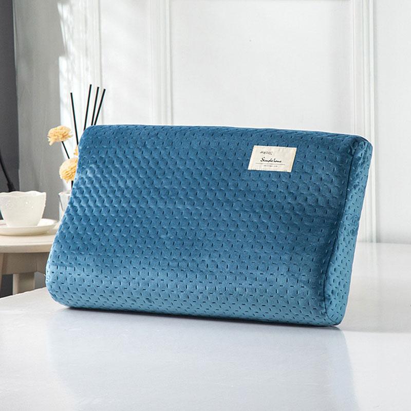 Наволочка из хлопка с эффектом памяти, ортопедическая латексная наволочка, защитная наволочка для подушки, высококачественное постельное белье, чистый цвет