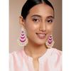 Pink Kundan & Laria Studded Dangle Earrings Ethnic Jewellery for Women