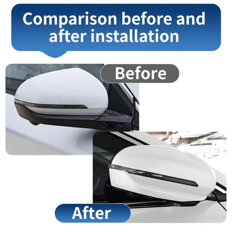 For BYD Yuan Plus Atto 3 -2025 ABS Car Rearview Mirror Anti-Collision Strip Guard Scratch Protector Cover Trim