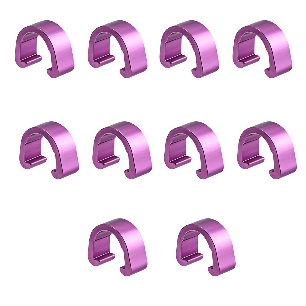 10 шт. алюминиевый сплав велосипедный трос C-образные зажимы тормозной трос корпус зажим фиксированные зажимы тормозной переключатель переключения передач зажим троса